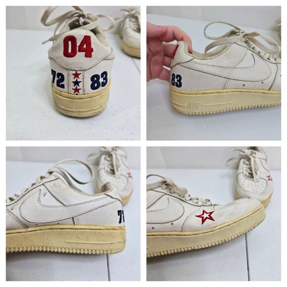 NBA × Nike Air Force 1 Low top Allstar 10 2004 White Sneakers Blue Red 72 83 main image 6